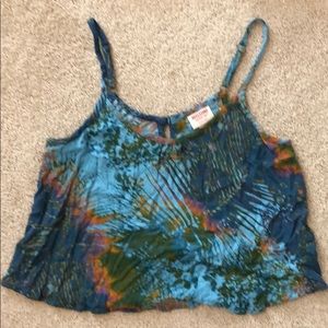 Crop spaghetti strap